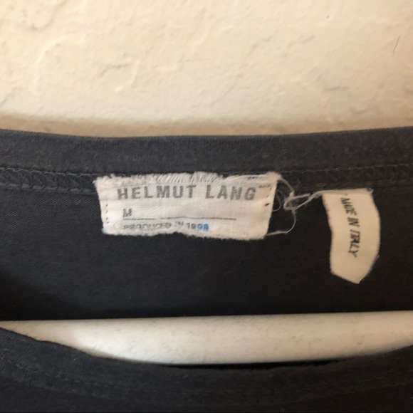 SOLD Helmut Lang grey slashed elbow top archival - Picture 3 of 4